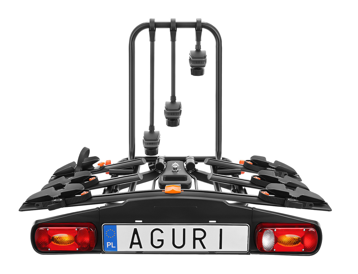Bagażnik rowerowy na hak Aguri Active Bike 3 | 4 rowery + Smycz KapitanHak