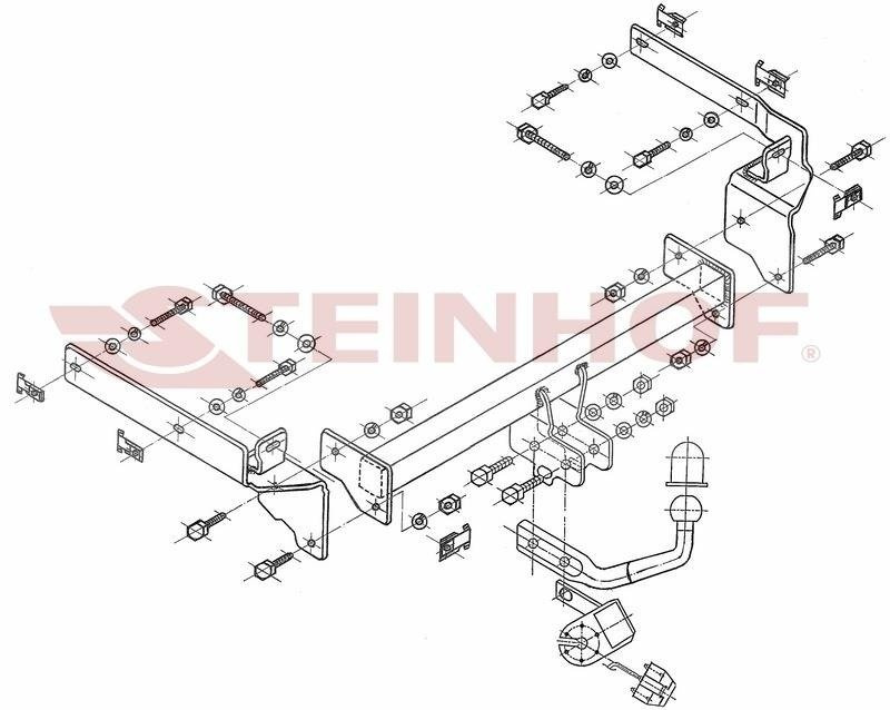 Hak holowniczy Steinhof Peugeot 406 Sedan 1995-2004