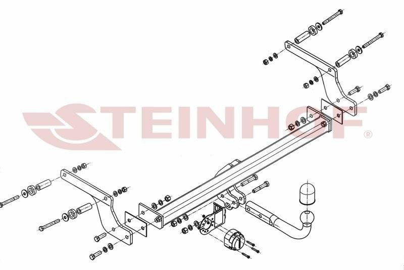 Hak holowniczy Steinhof Dacia Duster I FL 11.2013-01.2018