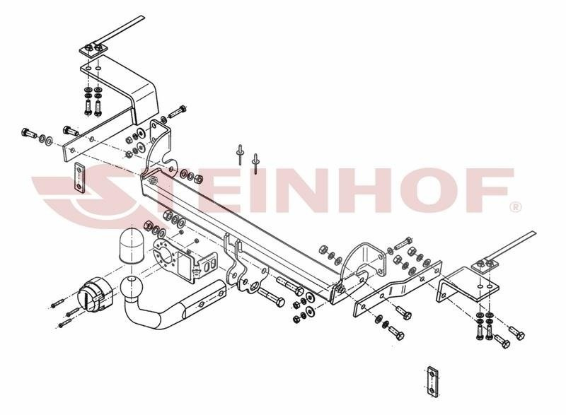 Hak holowniczy Steinhof FIAT 500 2007-