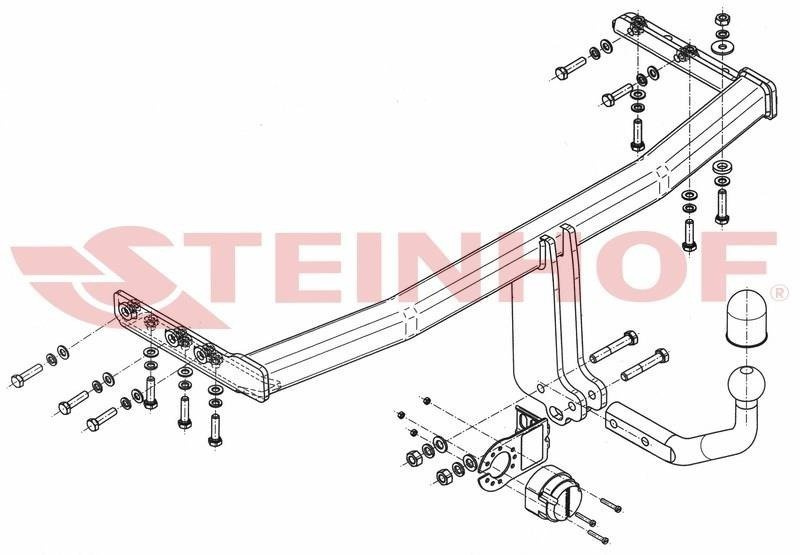 Hak holowniczy Steinhof Nissan Primera P12 Kombi 2002-2007