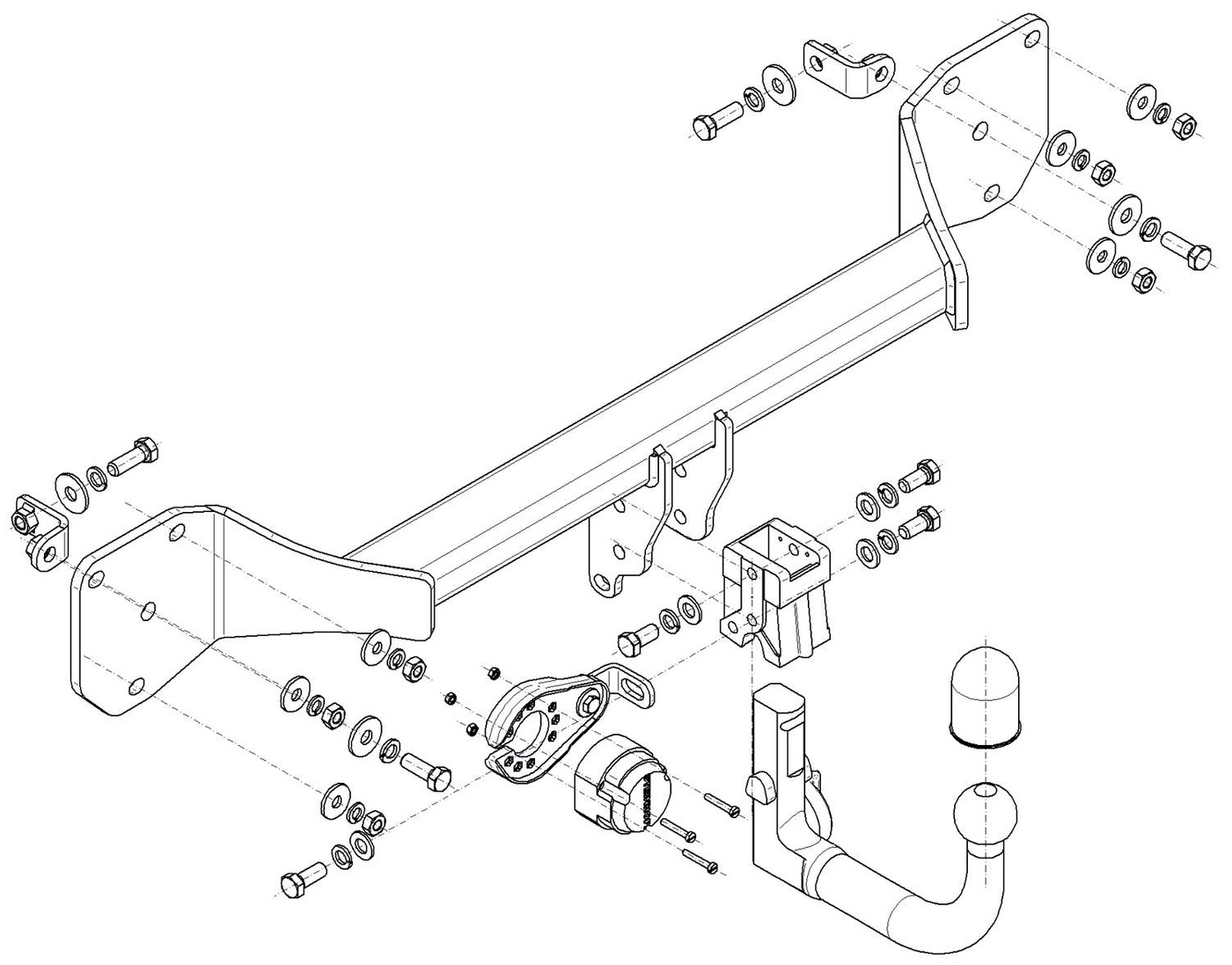 Hak holowniczy Steinhof Mercedes CLA C118 2019-