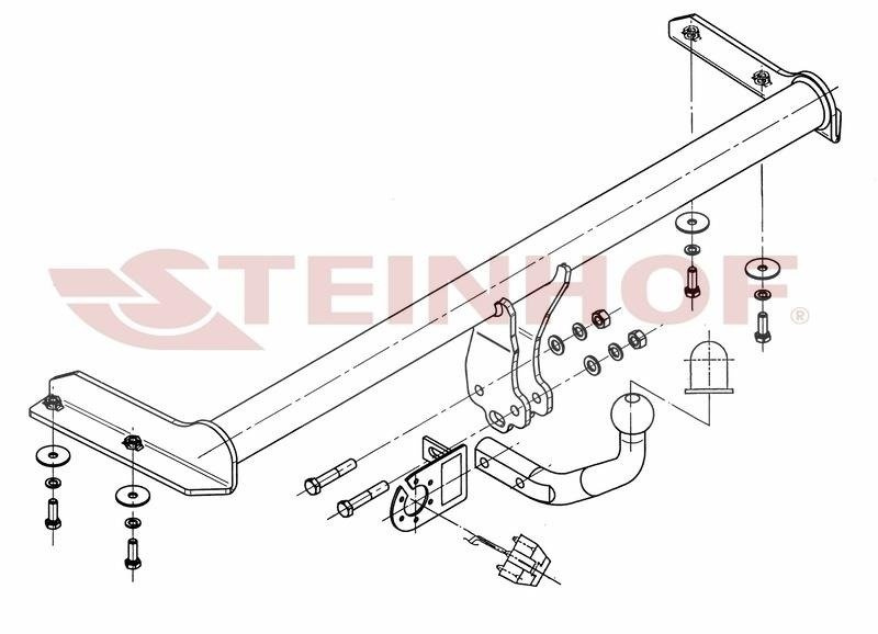 Hak holowniczy Steinhof Volkswagen Vento 1992-1998