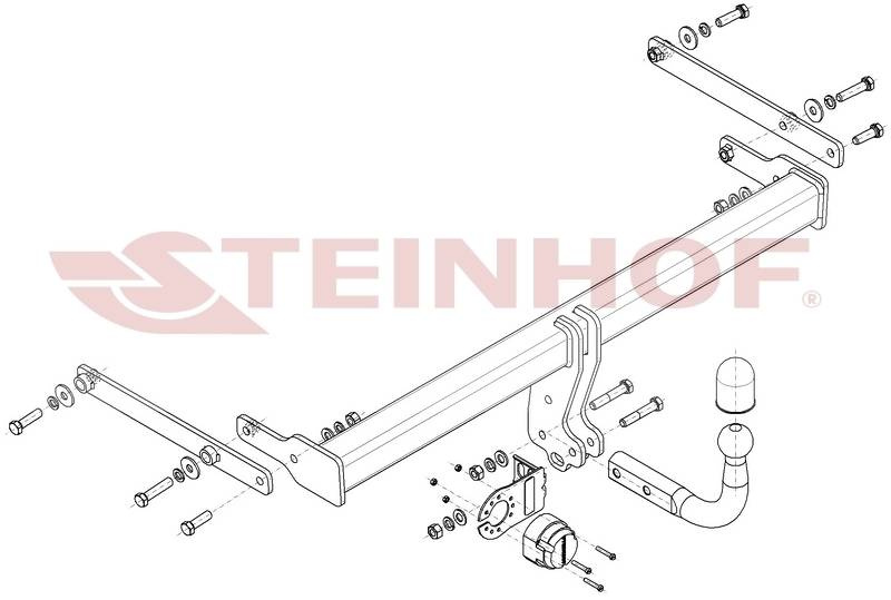 Hak holowniczy Steinhof Mazda 3 Sedan 2019-