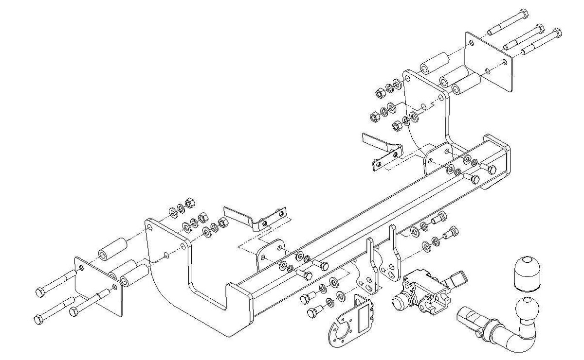 Hak holowniczy Autohak Mercedes Viano W638 1996-2003