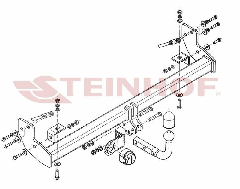 Hak holowniczy Steinhof Jeep Wrangler (TJ) 1997-2007