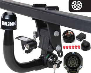 Hak holowniczy wypinany Brink VW T5 2003-2015 | Wiązka 13PIN