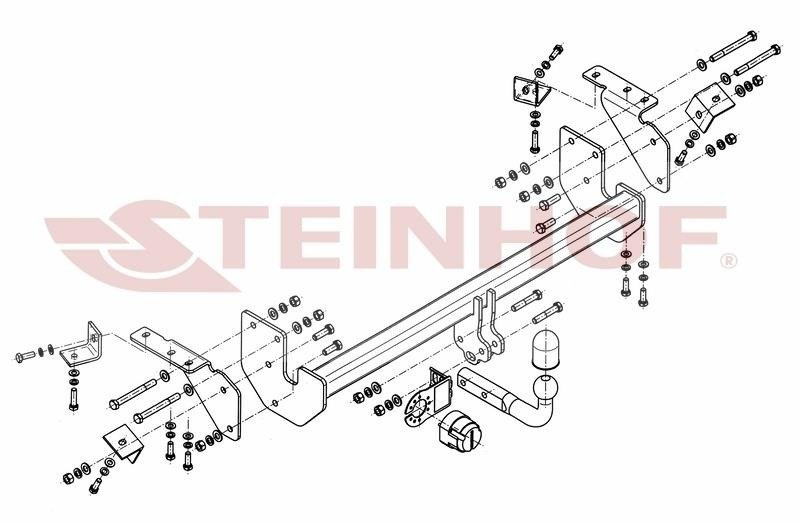 Hak holowniczy Steinhof Mitsubishi ASX 2010-