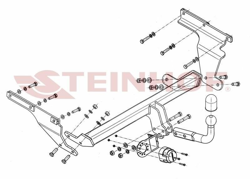 Hak holowniczy Steinhof Toyota Verso-S 2011-2015