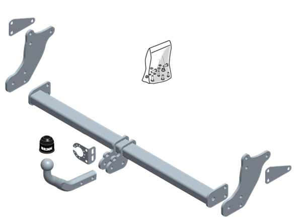 Hak holowniczy Brink Mercedes Klasa V W447 14-19