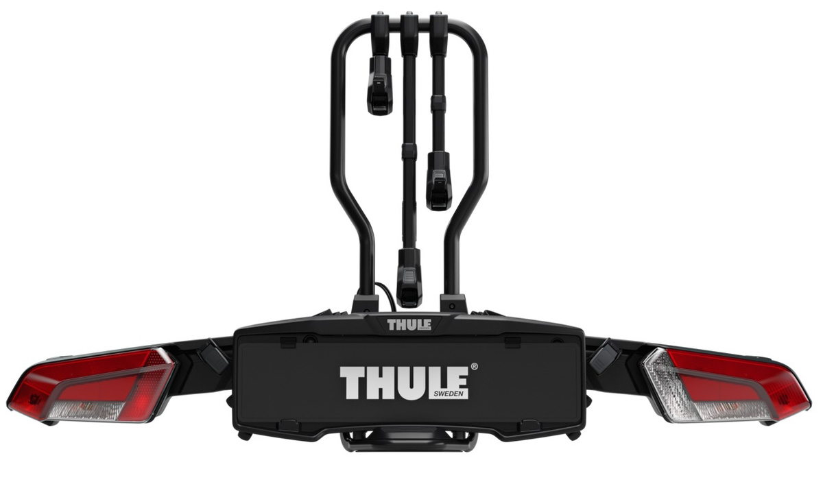 Bagażnik rowerowy z boxem 300l na hak Thule EasyFold 3 | 4 rowery + onto 2