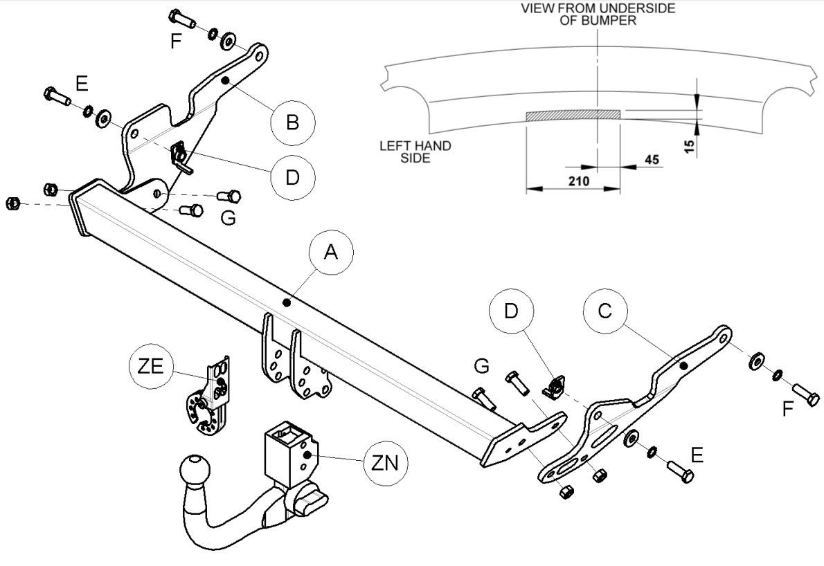 Hak holowniczy Witter MZ57AQ