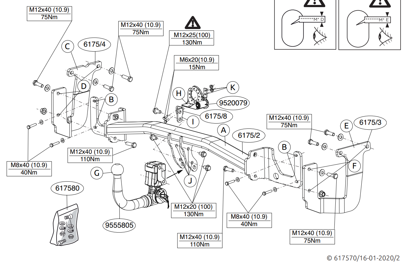 Hak holowniczy Brink Fiat SCUDO 2022-