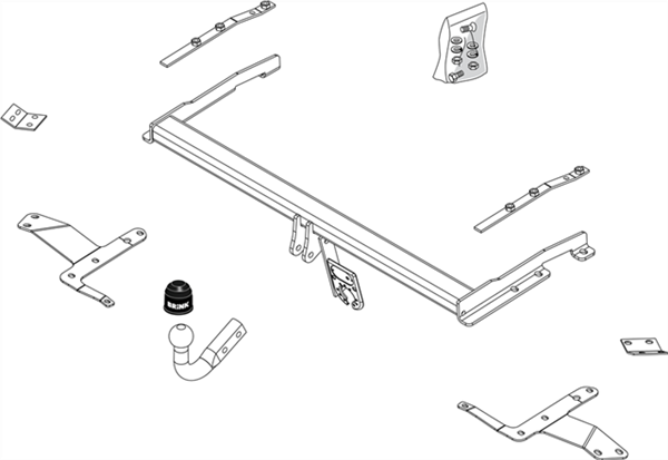 Hak holowniczy Brink 443700