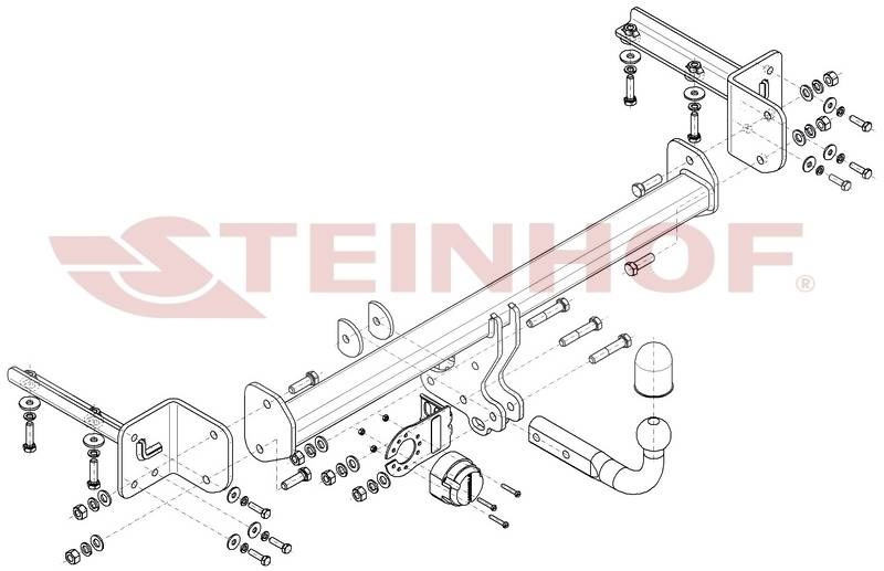 Hak holowniczy Steinhof Honda CR-V V 2018-