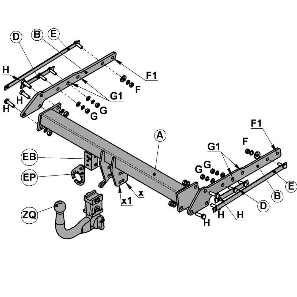 Hak holowniczy Witter Ford Mondeo IV sedan 2007-2014