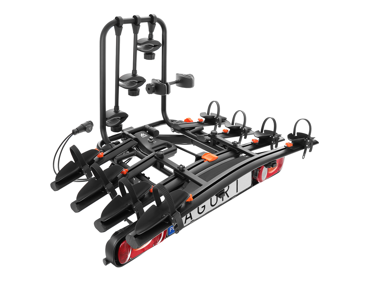 Bagażnik rowerowy na hak Aguri Active Bike 3 | 4 rowery + Smycz KapitanHak