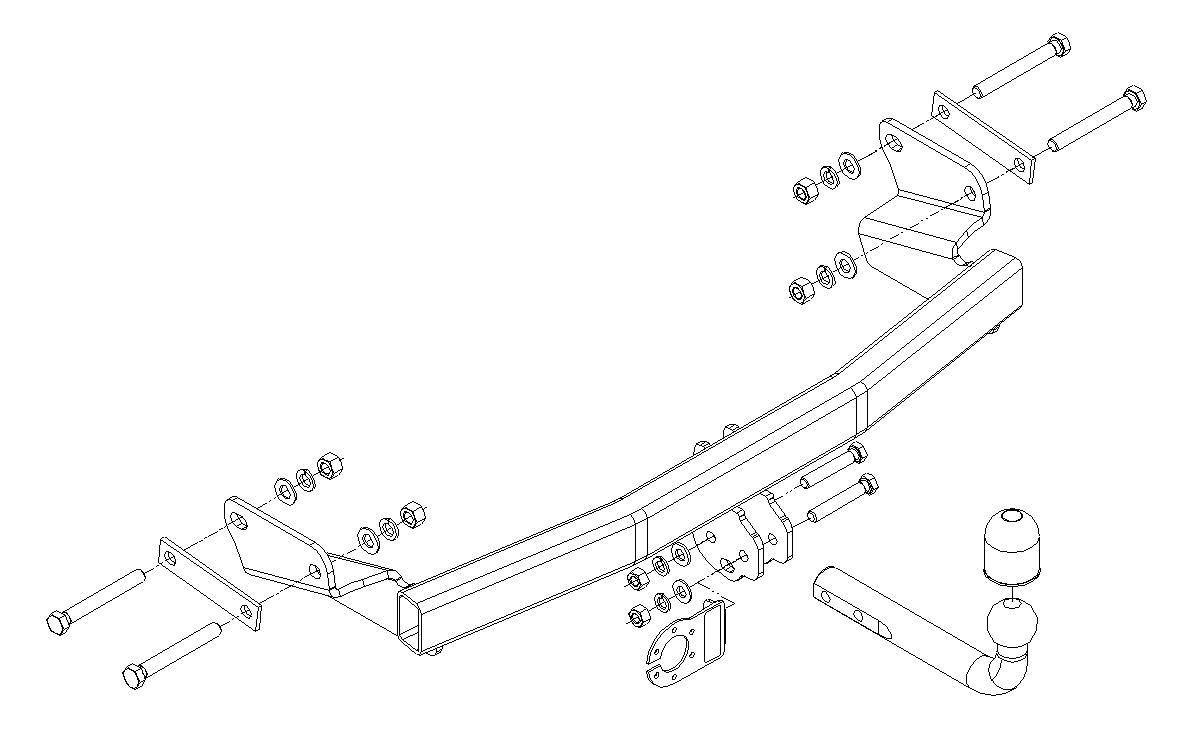 Hak holowniczy Autohak Jeep Patriot 12.2007-03.2011