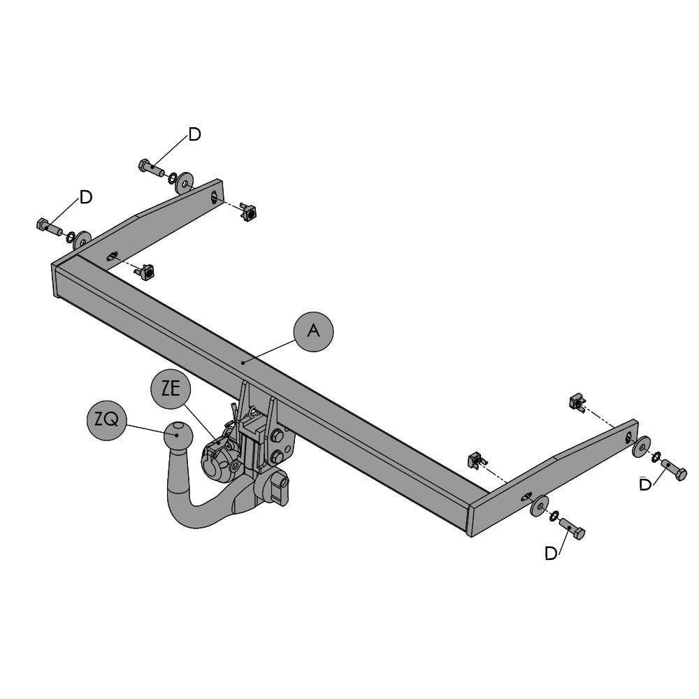 Hak holowniczy Witter VW Passat CC B6 2008-2012