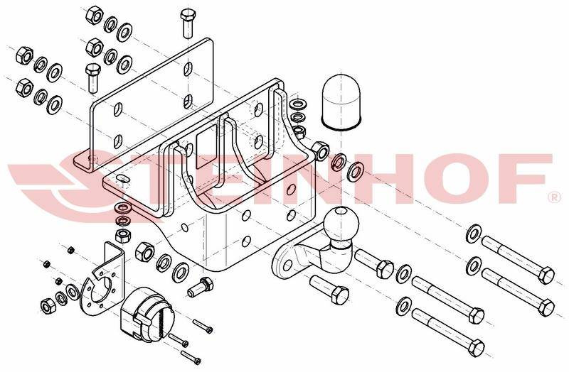 Hak holowniczy Steinhof Toyota Hilux 2010-2015