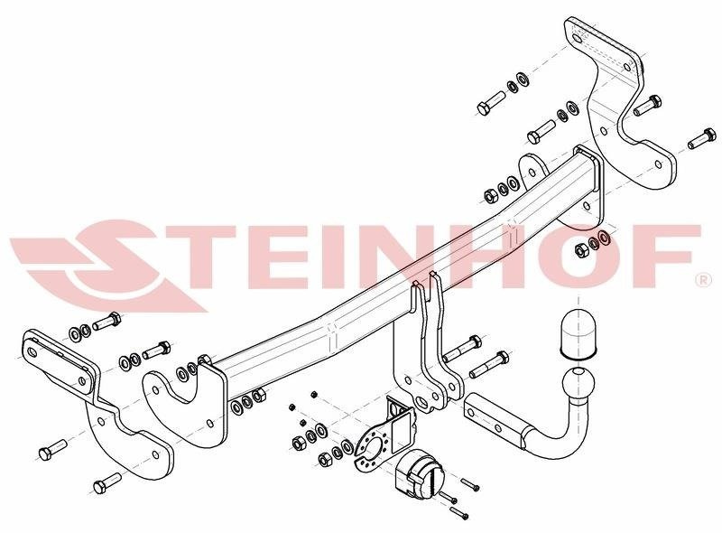Hak holowniczy Steinhof KIA Optima (JF) Sedan 2015-