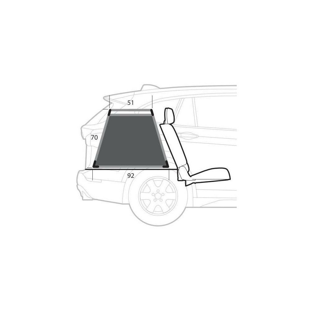 Klatka dla psa Lampa Dog Travel Cage 60509 - 65 x 92 x H 70 cm