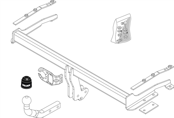 Hak holowniczy Brink 442800