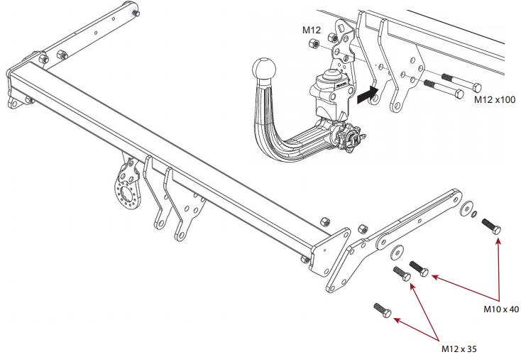 Hak holowniczy Westfalia Ford Focus IV kombi 19-