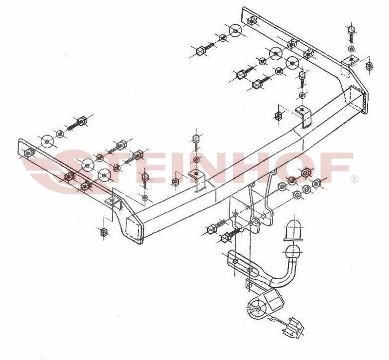 Hak holowniczy Steinhof Volkswagen Sharan I 1995-04.2000