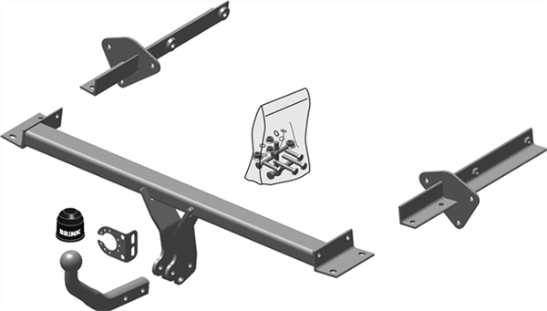 Hak holowniczy Brink Mercedes Klasa A W169 04-12