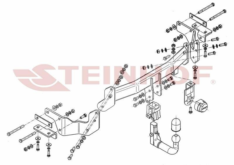 Hak holowniczy Steinhof Hyundai Santa Fe III 2012-2018