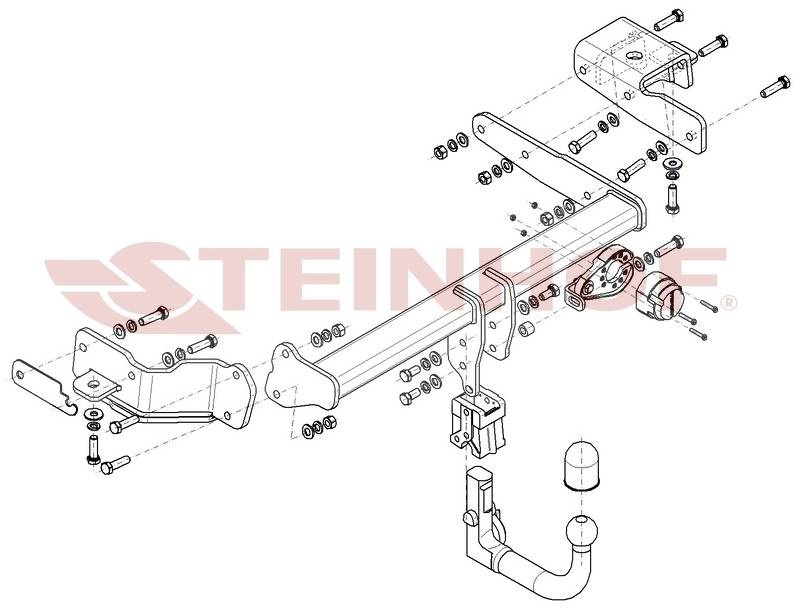 Hak holowniczy Steinhof Hyundai Santa Fe IV 2020-