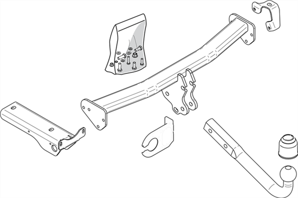 Hak holowniczy Brink 435700