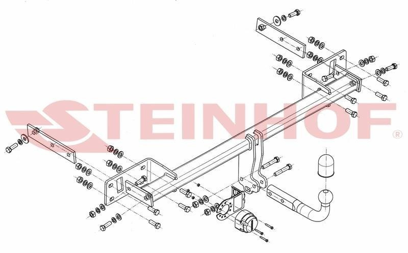 Hak holowniczy Steinhof Mercedes GLA X156 2014-2020