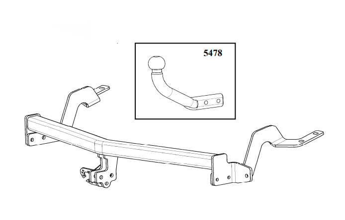 Hak holowniczy Westfalia Peugeot Partner II L1 2008-2018