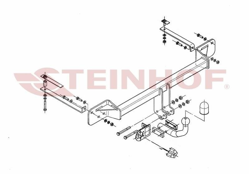 Hak holowniczy Steinhof FIAT Punto Evo 10.2009-12.2011