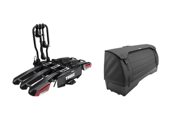 Bagażnik rowerowy z boxem na hak Thule EasyFold 3 + Thule Onto 2