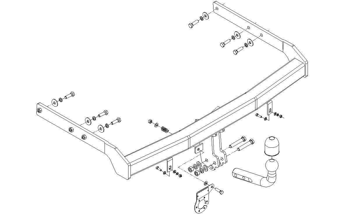 Hak holowniczy Autohak Seat Alhambra 06.2000-08.2010