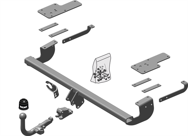 Hak holowniczy Brink Fiat Sedici FY 2006-2014