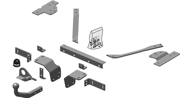 Hak holowniczy Brink 421400