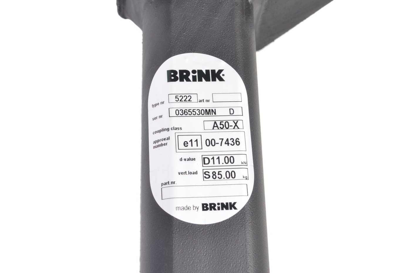 Hak holowniczy Brink 522200