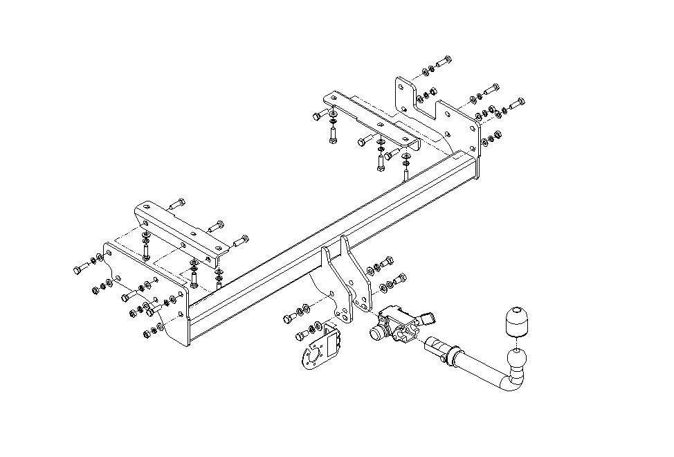 Hak holowniczy Autohak Mitsubishi Outlander I 2003-2007