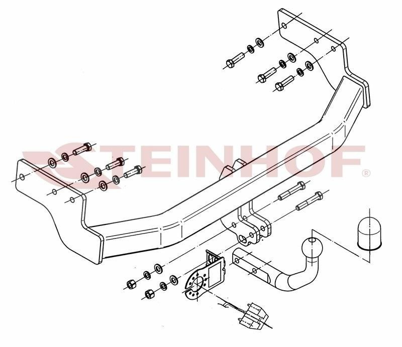 Hak holowniczy Steinhof Mazda CX-9 2007-2012