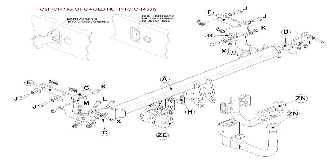 Hak holowniczy Witter Peugeot 2008 2013-2019