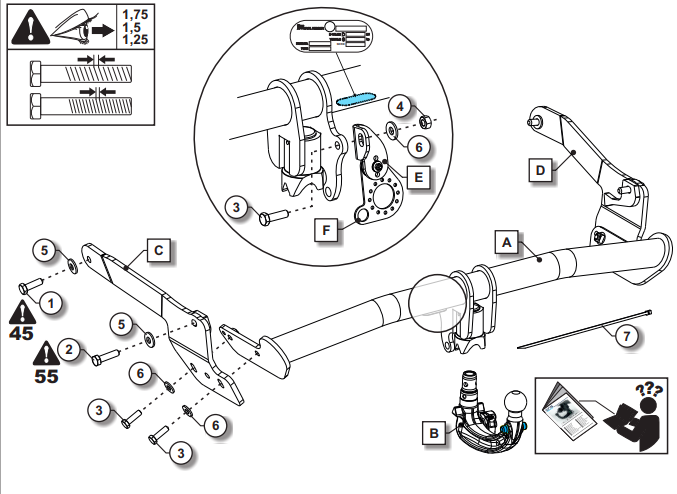 Wypinany hak holowniczy ORIS Mazda CX-60 2022-
