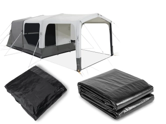 Nadmuchiwany namiot kempingowy dla 4 osób | Dometic Santorini FTK 4X8 TC | + Podłoga / Sypialnia wewnętrzna