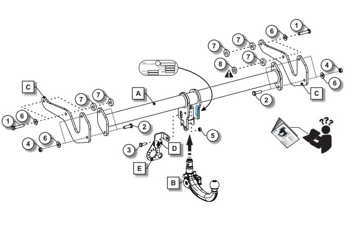 Wypinany hak holowniczy ORIS Dacia Duster III 2023-