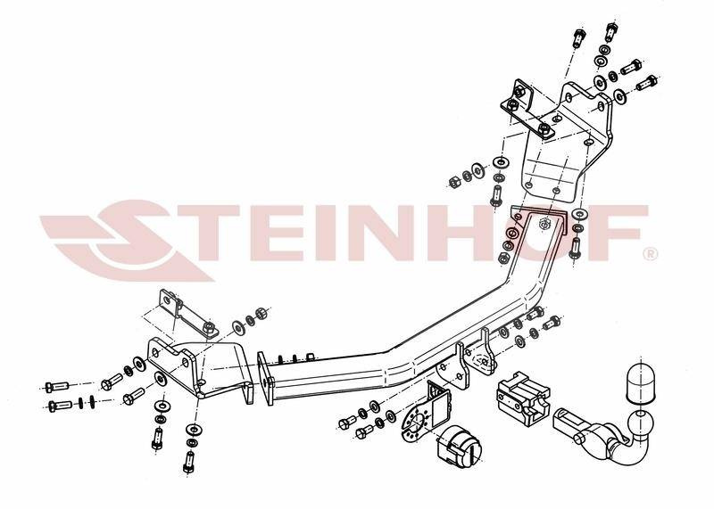 Hak holowniczy Steinhof Dodge Journey 2008-
