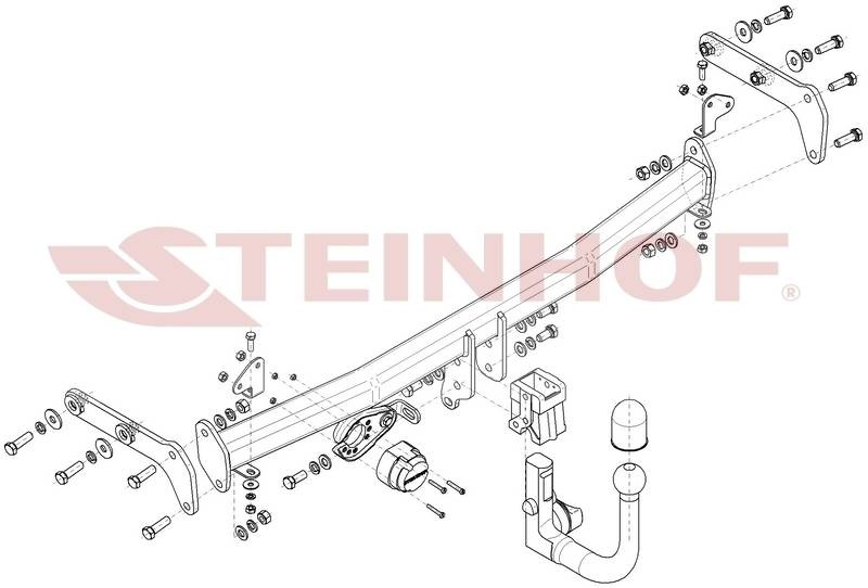 Hak holowniczy Steinhof Hyundai i20 HB 2020-