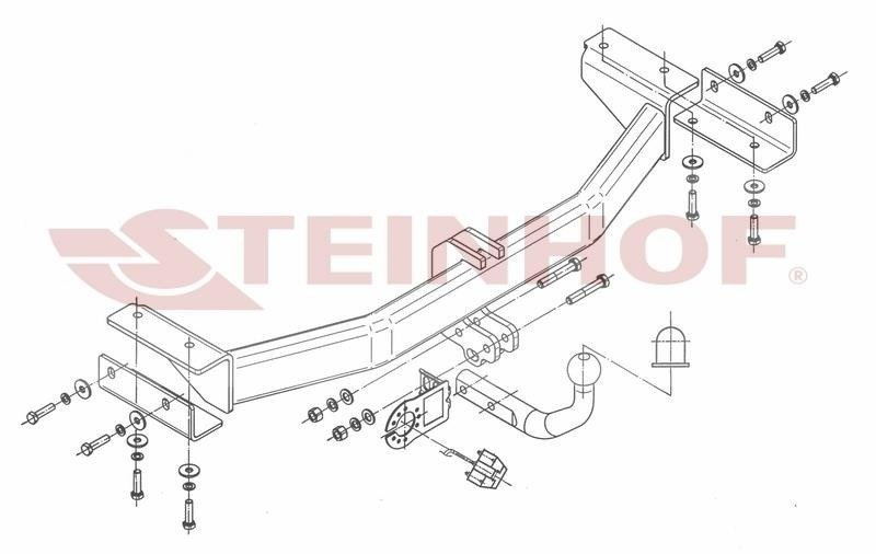 Hak holowniczy Steinhof Hyundai ix35 2010--2015